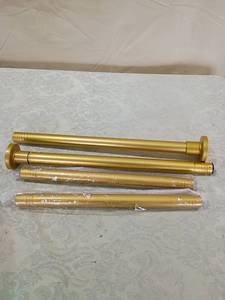 lot 58 image: Gold Tone Curtain Rods Set