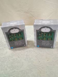 lot 68 image: Trim A Home 100 LED Multi-Color Icicle Light Set