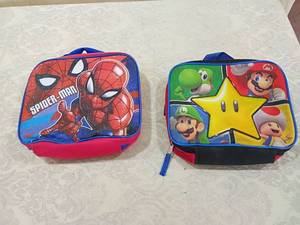 lot 93 image: Nintendo and Spider-Man Kids Lunch Boxes