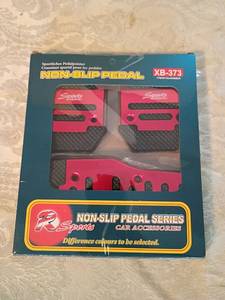 lot 112 image: R-Sports Non-Slip Performance Car Pedal Covers XB-373