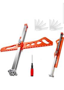 lot 15650 image: Foldable Drywall Cutting Tool, Plasterboard Cutter 1.5-60cm Cutting Range, Gypsum Board Cutting Tool for Wall, Build, Decoration - Retail $49