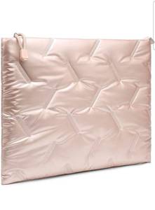 lot 15737 image: 13.3-14 Inch Puffy Laptop Sleeve for MacBook Pro 14 M4M3M2M1 ProMax 2025-2021, 14 inch ChromebookZenbook, HP Pavilion x360 14, 14 inch Dell Latitude, Dell XPS 14, Ivory Gold - Retail $0