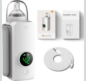 lot 15751 image: Portable Bottle Warmer,Travel-Easy,18W Fast Charging,6-Speed Temperature Control,Locked-in Nutrition,360 Degree Wrap Even Warming,Ensuring Baby Needs - Retail $39