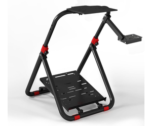 lot 15759 image: DIWANGUS Racing Wheel Stand Foldable Racing Simulator Cockpit Adjustable Steering Wheel Stand for Logitech G29 G920 G923 G27 G25 for Thrustmaster T248X T248 T300RS T150 458 TX Xbox PS4 PS5 - Retail $103