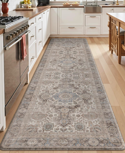 lot 15773 image: LUMI Kitchen Mat Anti Fatigue Cushioned, Memory Foam Padded Standing Rug Washable, Non Slip Comfort Floor Runner for Home, Sink, Laundry, Office, 24x87, Taupe - Retail $65