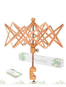 lot 15830 image: INMAKER Yarn Swift, Wooden Yarn Umbrella Swift��Crochet Accessories for Winding, Cool Gifts for Crocheters and Knitting Lovers - Retail $59