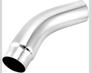 lot 15854 image: QWORK 5 Inlet to 6 Outlet Diesel Exhaust Elbow Tip, 23 Overall Length, 45-Degree, for Cars, Pickups, and Trucks - Retail $58