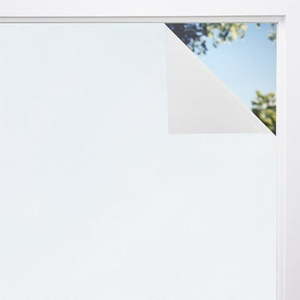 lot 15856 image: GORILLA GUARD Window Privacy Film Removable Bathroom Window Glass Tint Cover 35.4 x 78.7 In White - 2 Pack - Retail $50