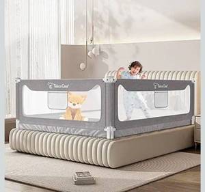 lot 15875 image: G TALECO GEAR Bed Rail for Toddlers, Stable Protective Bed Side Rails, Baby Bedrail Guard for Twin Full Queen & King Size Bed (78.7 Inch, 1 Piece) - Retail $49