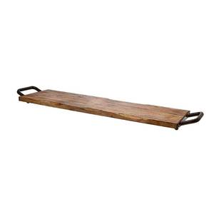 lot 15879 image: ridgewood-natural-medium-rectangle-serving-tray - Retail $89