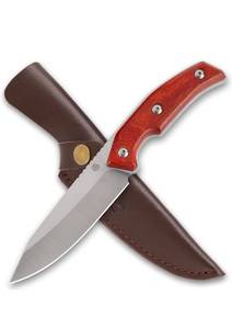 lot 15884 image: REAT Fixed Blade Knife with Sheath, 4.5 440C Steel Blade with Full Tang Design,Ergonomic Wood Handle, Sharp Bushcraft Knife,EDC Knife for Camping,Hunting,Survival,Skining,Gifts for Men,Women - Retail $0