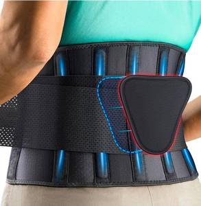 lot 15895 image: FEATOL Breathable Back Brace with Lumbar Pad for Women & Men, Support Belt for Lower Back Pain Relief for Herniated Disc, Sciatica, Scoliosis SM (Waist Size24.4-29.8) - Retail $45
