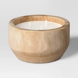 Ceramic Citronella Cotton Wick Outdoor Candle 3 Wick Beige 10oz - Thresholdâ¢ - Retail: $20