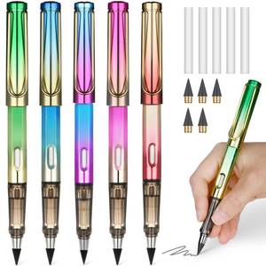 lot 8881 image: Ainiv Inkless Pencil with Eraser - 5 Sets Infinity Pencil, Reusable with Extra 5 Eraser & 5 Replaceable Nibs for Home, Office & School Writing, Drawing