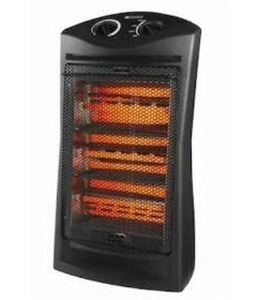 lot 8822 image: Utilitech 1500 -Watt Infrared quartz Tower Indoor Electric Space Heater with Thermostat