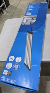lot 8833 image: Utilitech 4-ft 4000 Lumens White Cool White LED Flush mount Garage Shop Light