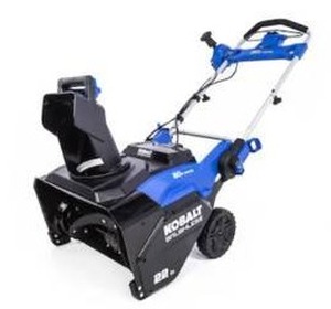 Kobalt 80-volt 22-in Single-stage 33.5-cc Push Battery Snow Blower (Battery Not Included)