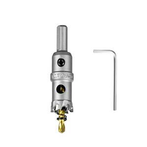 lot 8912 image: SALI 34 (19mm) TCT Hole Saw Kit Tungsten Carbide Tipped Hole Saw Drill Bit with Titanium-Plated Pilot Drill bit for Metal, Stainless Steel, Iron, Wood, Plastic