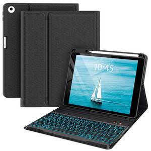 lot 8930 image: BLUTLOTUS Keyboard case for iPad 5th6th Generation 20172018, 9.7 Inch iPad Air 2 Case, Removable Wireless Backlit Detachable Keyboard, Folio Smart Cover(Black)
