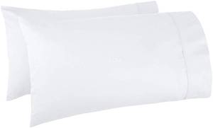 lot 8983 image: Trend Bedding Mart Oversize Pillow Case Extra Large Fits Even The Fluffiest Pillows The Pancake Pillow Extra Tall Pillowcase Luxury 100% Egyptian Cotton 600 Thread Count (White, King)