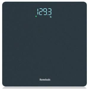 lot 9724 image: Homebuds Bathroom Scale for Body Weight, High Precision 0.1lb by Professional Factory Since 2001, Weight Scale LED Display and Step-On, 400lb182kg, Blue