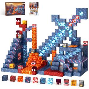 lot 9728 image: Magnetic Blocks Building Toys Gifts Construction Toys for 3 4 5 6 7 8 Year Old Boys & Girls, STEM Montessori Sensory Creative Kids Toys