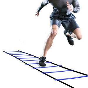 lot 9767 image: GHB Pro Agility Ladder Agility Training Ladder Speed 12 Rung 20ft with Carrying Bag