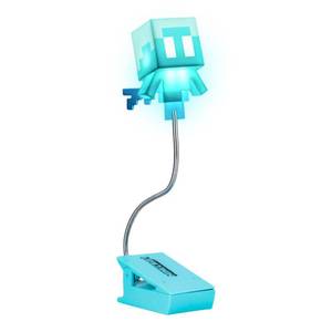 lot 9798 image: Paladone Minecraft Allay Clip On Book Light - Officially Licensed Reading Light, Clip Lamp Design with Flexible Cable, Featuring Allay Mob Shaped Head, 3 Light Modes, Battery Powered
