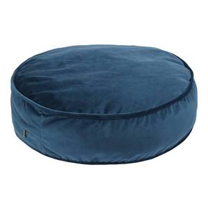 lot 9813 image: YIUOR Round Floor Pillow Cover Velvet Throw Seating Pouf Yoga Meditation Cushion Plush Case Reading Room Decor Cover Only (25.6IN, Dark Blue)