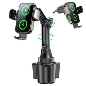 lot 9865 image: Dual Coil 15W Cup Phone Holder Mount,Wireless Car Charger Auto-Clamping Fast Charging Vent Phone Holders for Your Car for iPhone 171615,Samsung Flip S25 S24 S23 S22 Ultra