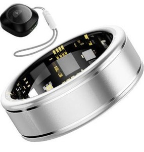 lot 9880 image: Smart Ring Health Tracker, Fitness Tracker Ring for Women Men, Monitoring of Pedometer, SpO2, Sleep Quality, Heart Rate, No Subscription Fee, Sport Rings for iOS & Android (Silver 7
