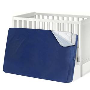 lot 9905 image: Crib Mattress Bag Waterproof Heavy Duty Mattress Moving Bag with Strong Zipper Reusable Crib Mattress Cover for Moving, Navy