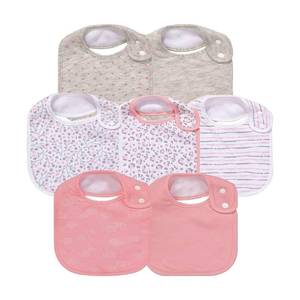 lot 9917 image: Gelisite 7 Pack Baby Cotton Absorbent Bibs for Drooling Teething