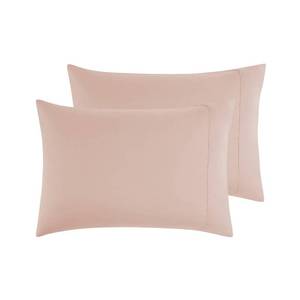 lot 9919 image: Empyrean Bedding Queen Pillow Cases Set of 2 - Soft, Pale Blush (Pink)