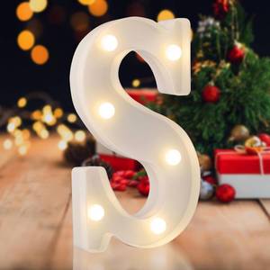 lot 9961 image: SKYPHAROS LED Marquee Letters, White 26 Alphabet Light Up Letters, Battery Powered LED Letter Lights for Birthday Party, Christmas Night, Home, Bar, Graduation, Wedding Decoration(S)