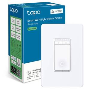 lot 9983 image: TP-Link Tapo Matter Smart Dimmer Switch Voice Control wSiri, Alexa & Google Assistant, UL Certified, Timer & Schedule, Easy Guided Install, Neutral Wire Required, Single Pole, Tapo S505D