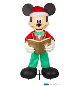 lot 2373 image: Disney 6.75-ft Lifesize Mickey Mouse Musical Animatronic