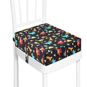 lot 2395 image: Toddler Booster Seat for Kitchen Chair Dining Table, Washable Thick Strong Support Portable Booster Chair for Toddlers Eating, Easy Cleaning Booster Seat Cushion Detachable with Adjustable Straps