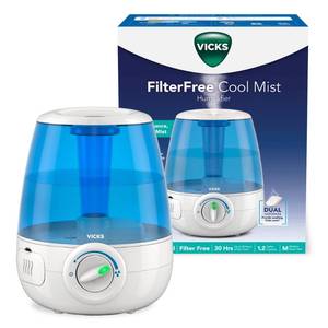 lot 2434 image: Vicks Filter-Free Ultrasonic Humidifier, Recommended by Pediatricians, 1.2 Gal Ultrasonic Cool Mist Humidifiers for Bedrooms & Kids Rooms, Works with Vicks VapoPads