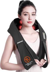 lot 2442 image: AMZPONY Cordless Neck Massager for Pain Relief Deep Tissue, Rechargeable Shiatsu Neck and Back Massager with Heat Kneading Shoulder Massage for Body Muscle Pain Relief,Gifts for Dad Mom Friends