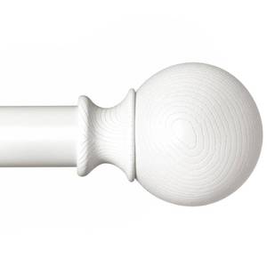 lot 2479 image: BRIOFOX White Curtain Rods for Windows 48 to 84 Inch(4-7.33ft) - 1 Diameter Heavy Duty Curtain Rods with Imitation Wood Grain Pattern Finials,Adjustable Decorative Curtain Rods Sets,28-88