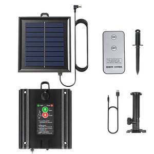 lot 2496 image: Chicken Coop Door Solar Panel, 2W 5V Solar Panel Battery Powered with Controller for Automatic Chicken Coop Door
