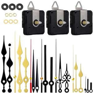 lot 2530 image: EMOON 3 Pcs High Torque Clock Mechanism Replacement Kit with 7 Different Pairs of Clock Hands Quartz Clock Movement Motor Parts for DIY Repair Parts Replacement (Total Shaft Length 78 in)