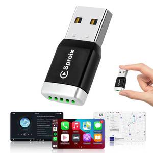lot 2533 image: Wireless Carplay Adapter for Apple iPhone iOS 10 Android Mini Ultra-Compact USB-A Dongle Converts Wired to Wireless Car Play Adapter Plug &amp Play Fast Auto Connection for Cars 2016