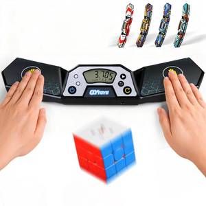 lot 2550 image: LogicTwist Professional Speed Cube Timer,Touch Control Timer with Display,Cube Race Stack Competition a Great Gift for Boys and Girls