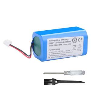 lot 2552 image: CQCEO RVBAT850 Battery for Shark Ion Robot R75, R85, S87, RV761, RV850C, RV1000S, RV1100VL, RV101AE, UR1000SR, RV700_N, RV720_N Vacuum Cleaners 14.4V 3400mAh (2-Prong Connector)