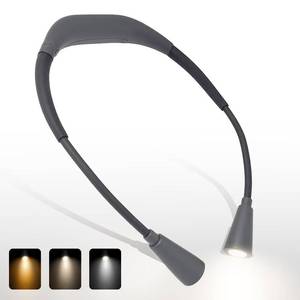 lot 2567 image: LED Rechargeable Neck Reading Light�� Suitable for Reading Books with 3 Color Temperatures, 90 Hour Long-Lasting Recharging Lamp, Ergonomic, Suitable for Reading, Weaving, and Repairing
