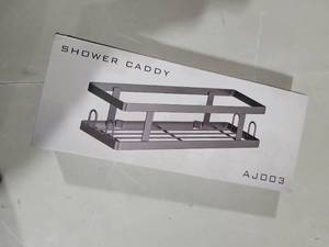 lot 2662 image: Metal Shower Caddy Storage Shelf