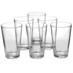 lot 2663 image: YUYUHUA Clear Plastic Drinking Glasses - BPA Free Cups 18 oz - Dishwasher Safe Classic Tumblers set of 6 - Acrylic Highball Tall Glasses for Kitchen Dining Outdoor (That Look Like Glass)