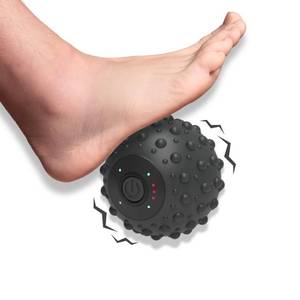 lot 2688 image: ZeenKind Vibrating Foot Massage Ball for Plantar Fasciitis Relief, Portable Deep Tissue Muscle Massager, Foot Arch and Heel Pain, Rechargeable Ball Massager for Deep Tissue Trigger Point Therapy